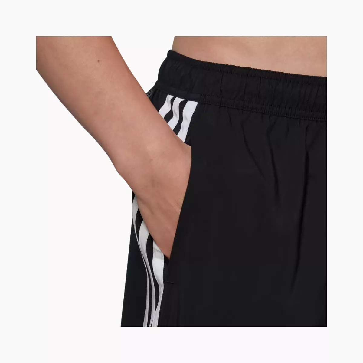 Adidas 3 Stripes CLX Men's Swim Shorts -Black/White