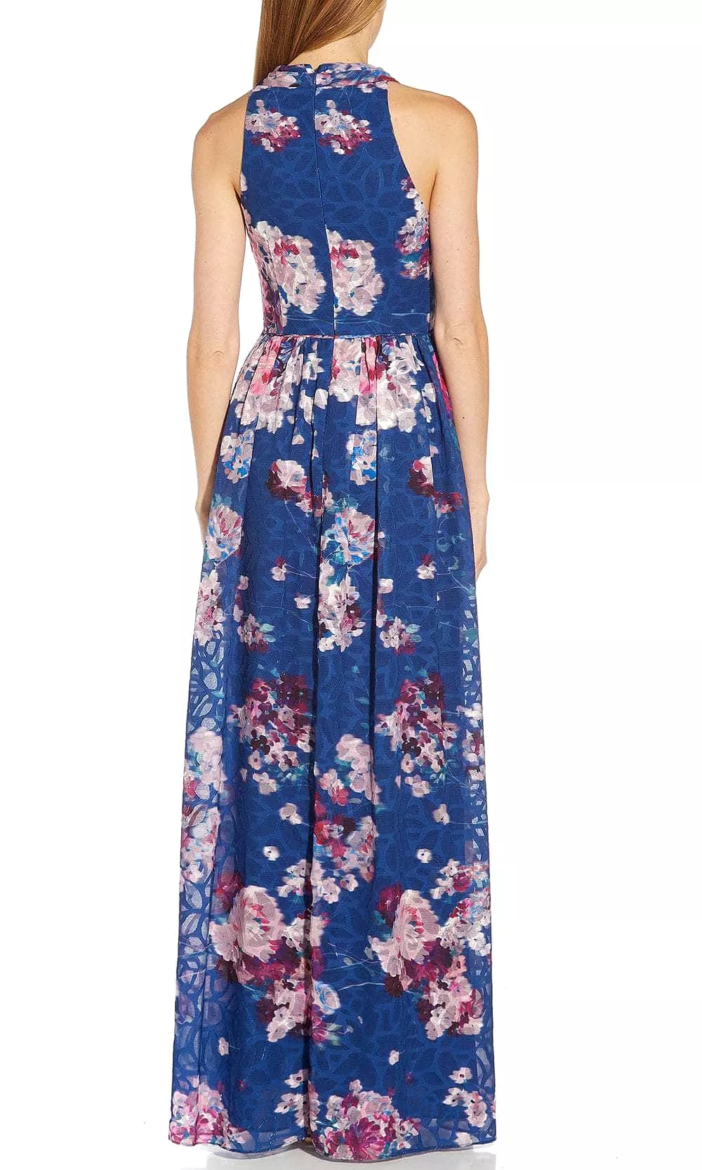 Adrianna Papell AP1E209281 - Floral V-Neck Long Dress