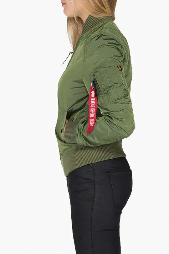 Alpha Industries bomber jacket MA-1 TT 141041 01 womenﾒs green color