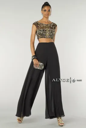 Alyce Formal 2pc Pant w/ beaded crop