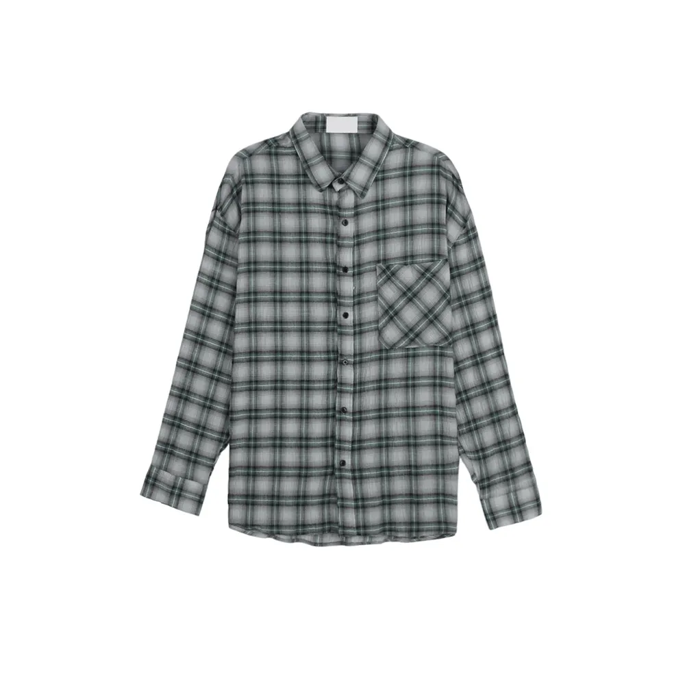 ASCLO  |Other Plaid Patterns Casual Style Unisex Linen Street Style