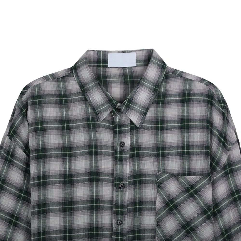 ASCLO  |Other Plaid Patterns Casual Style Unisex Linen Street Style