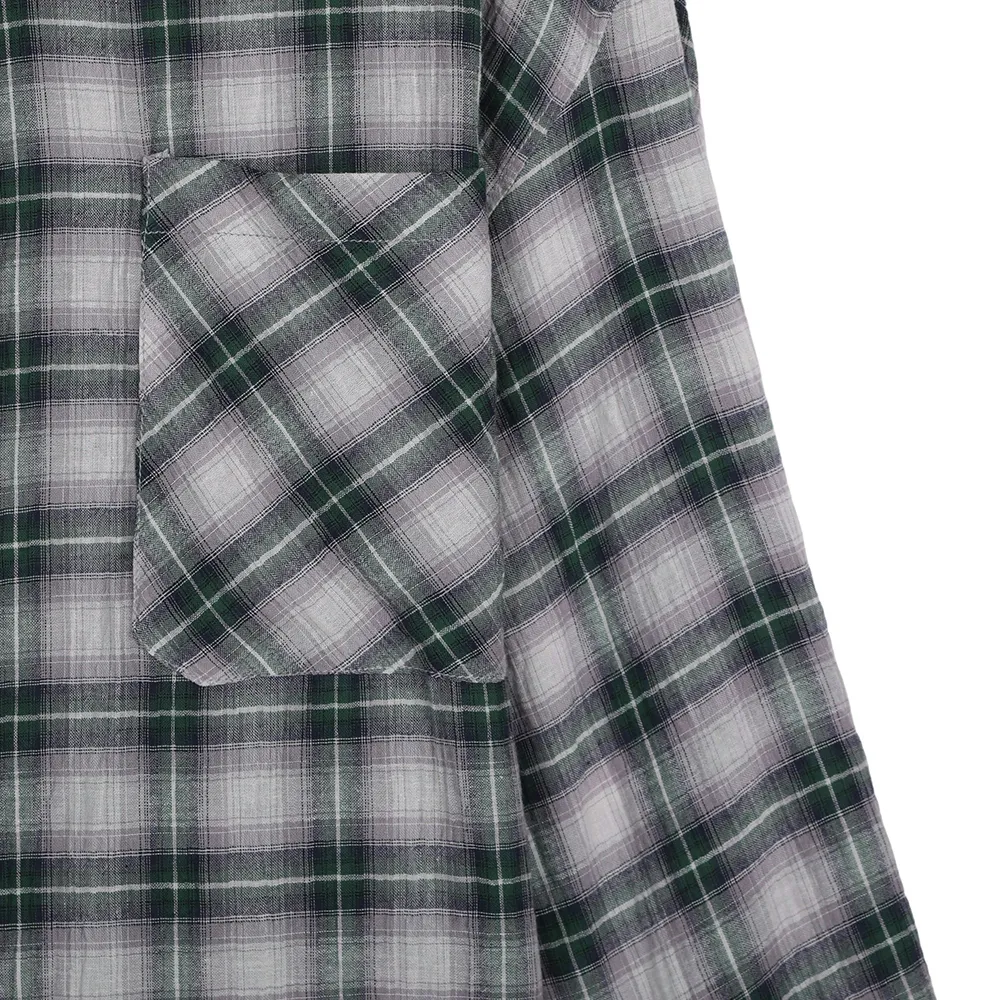 ASCLO  |Other Plaid Patterns Casual Style Unisex Linen Street Style