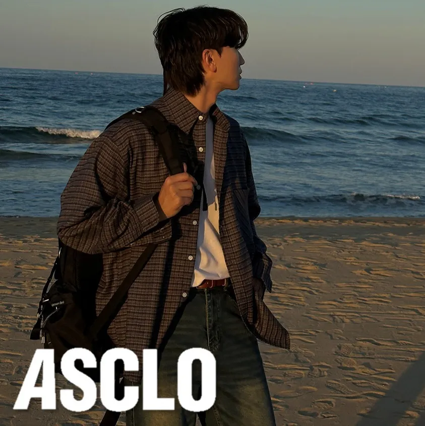 ASCLO  |Other Plaid Patterns Unisex Street Style Long Sleeves Cotton