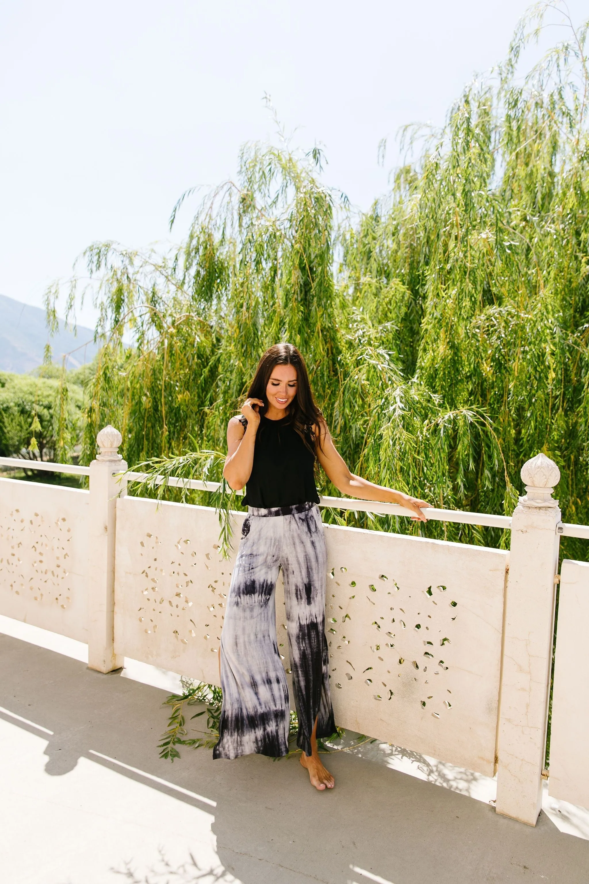 Beach Streak Pants In Black - On hand