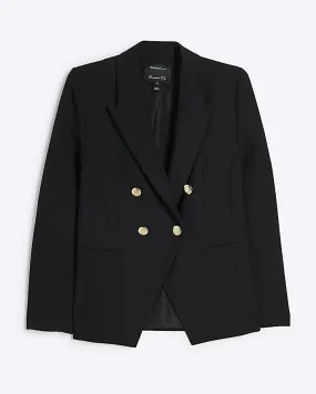 Black premium double breasted Blazer