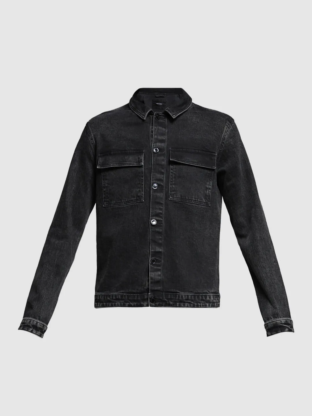 Black Washed Denim Jacket