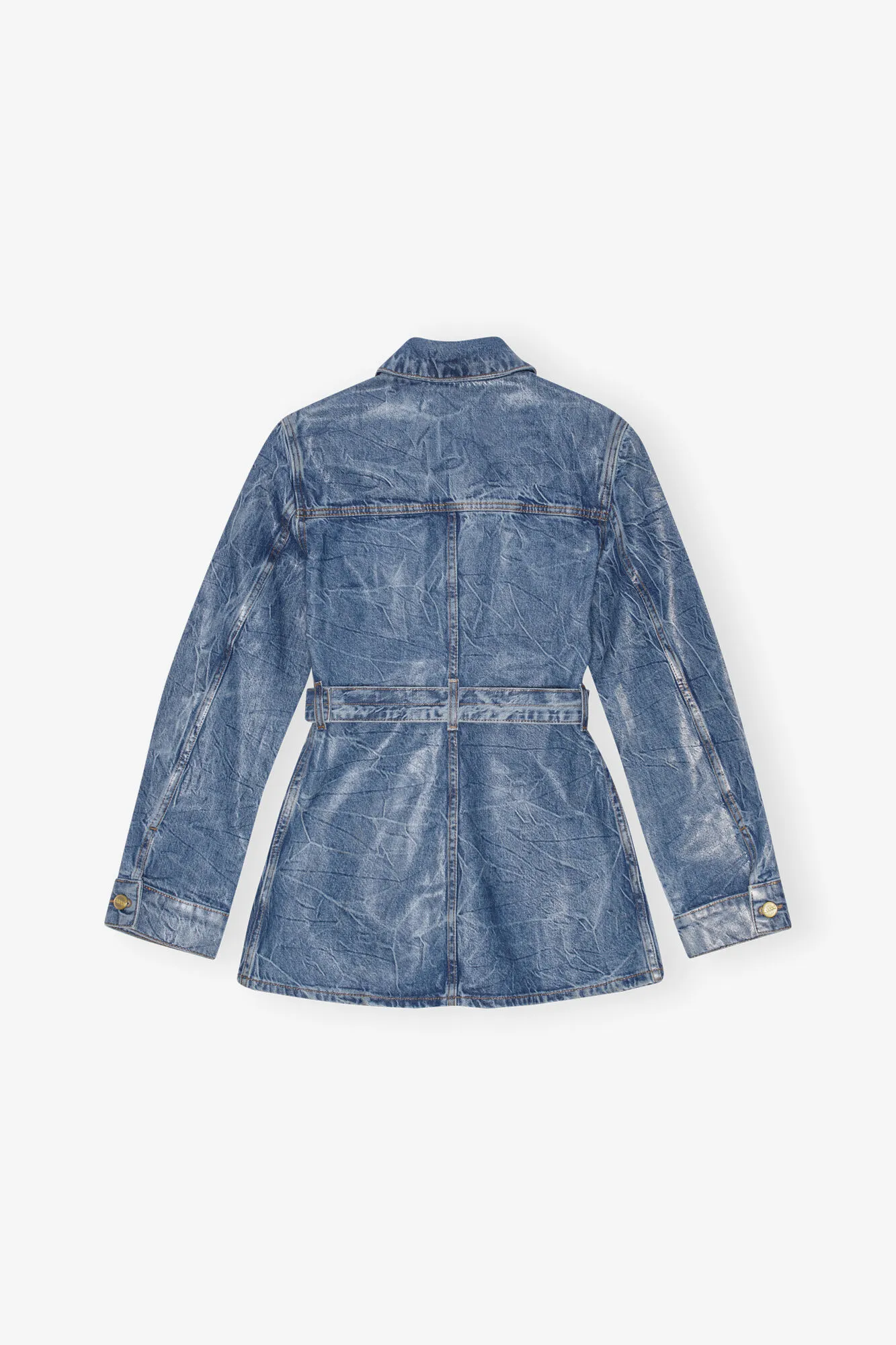 Blue Foil Denim Jacket