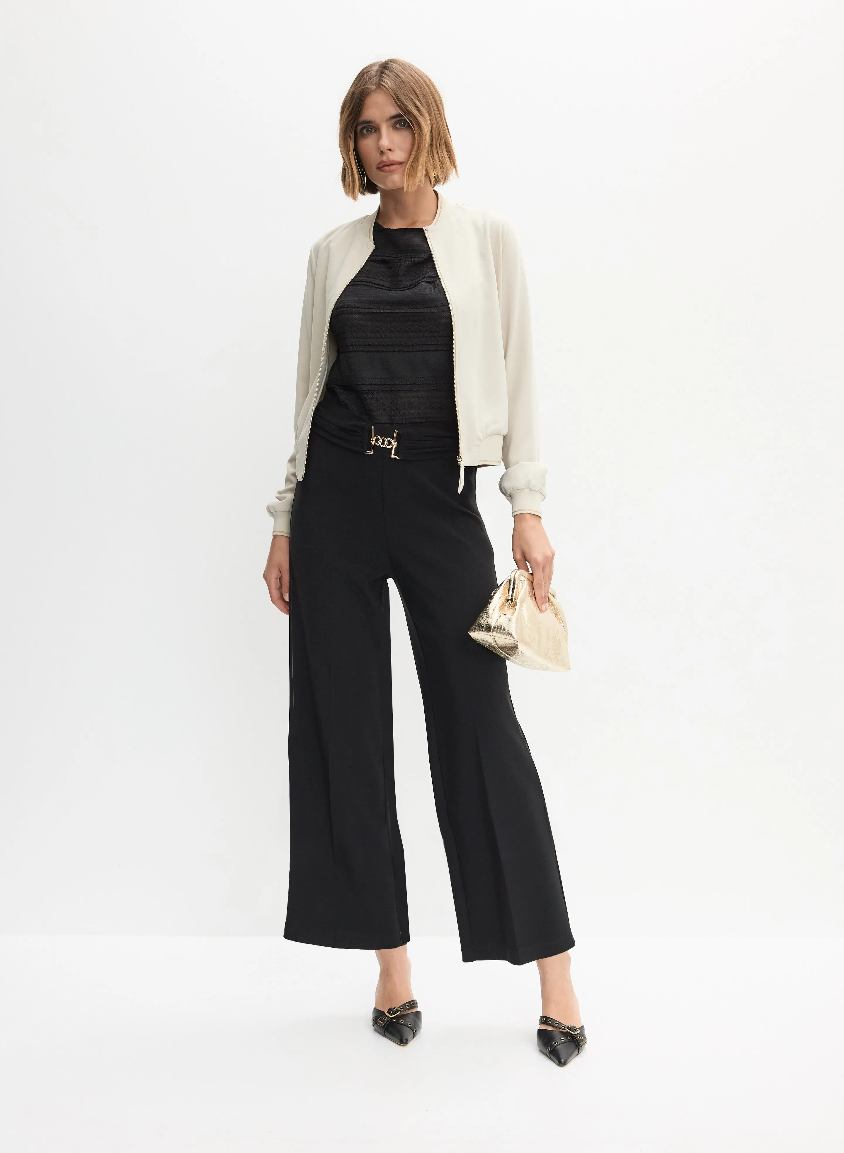 Bomber Jacket & Culotte Pants