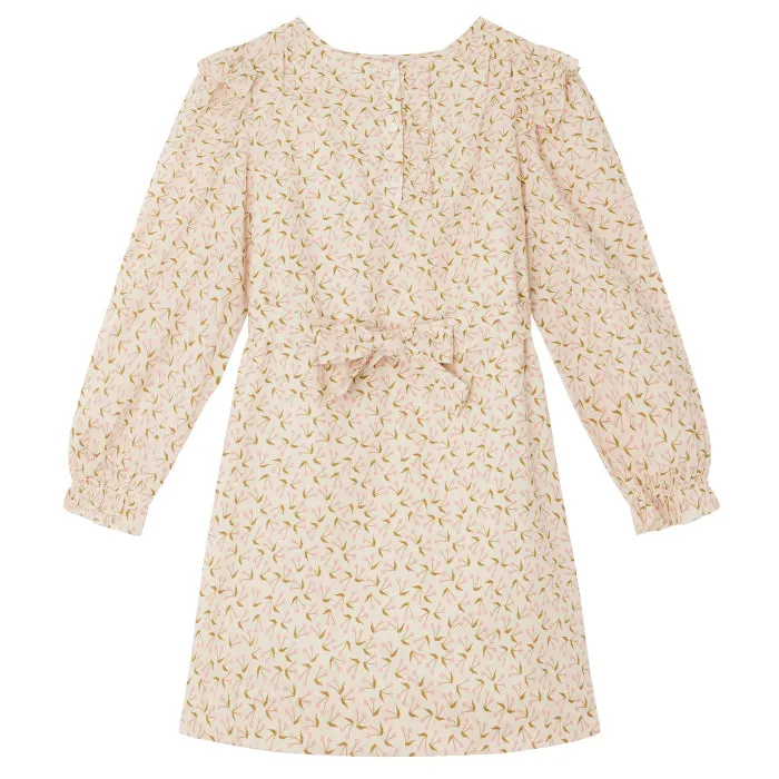 Bonpoint Child Tosca Dress Blush Pink Cherry Print