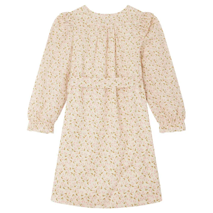 Bonpoint Child Tosca Dress Blush Pink Cherry Print