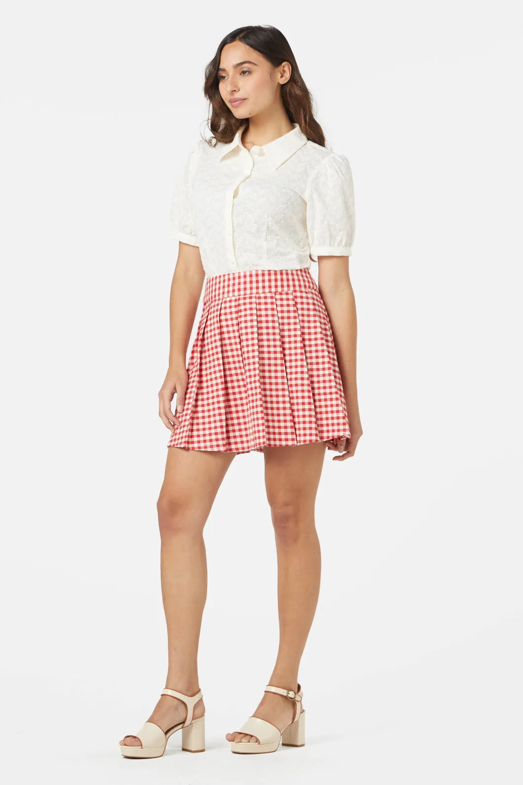 Callie Check Skirt