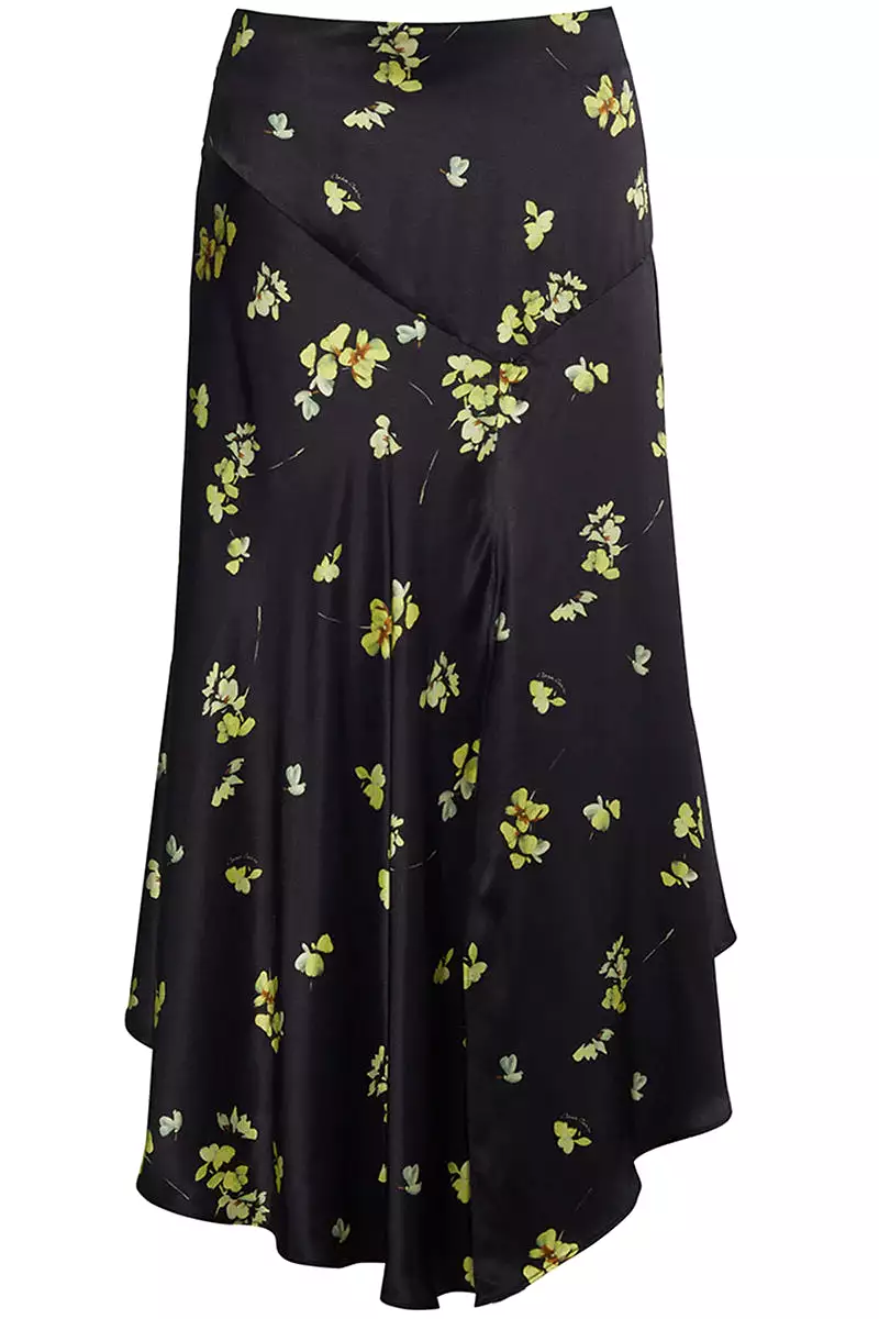 Callie Skirt - Black Flower Shower