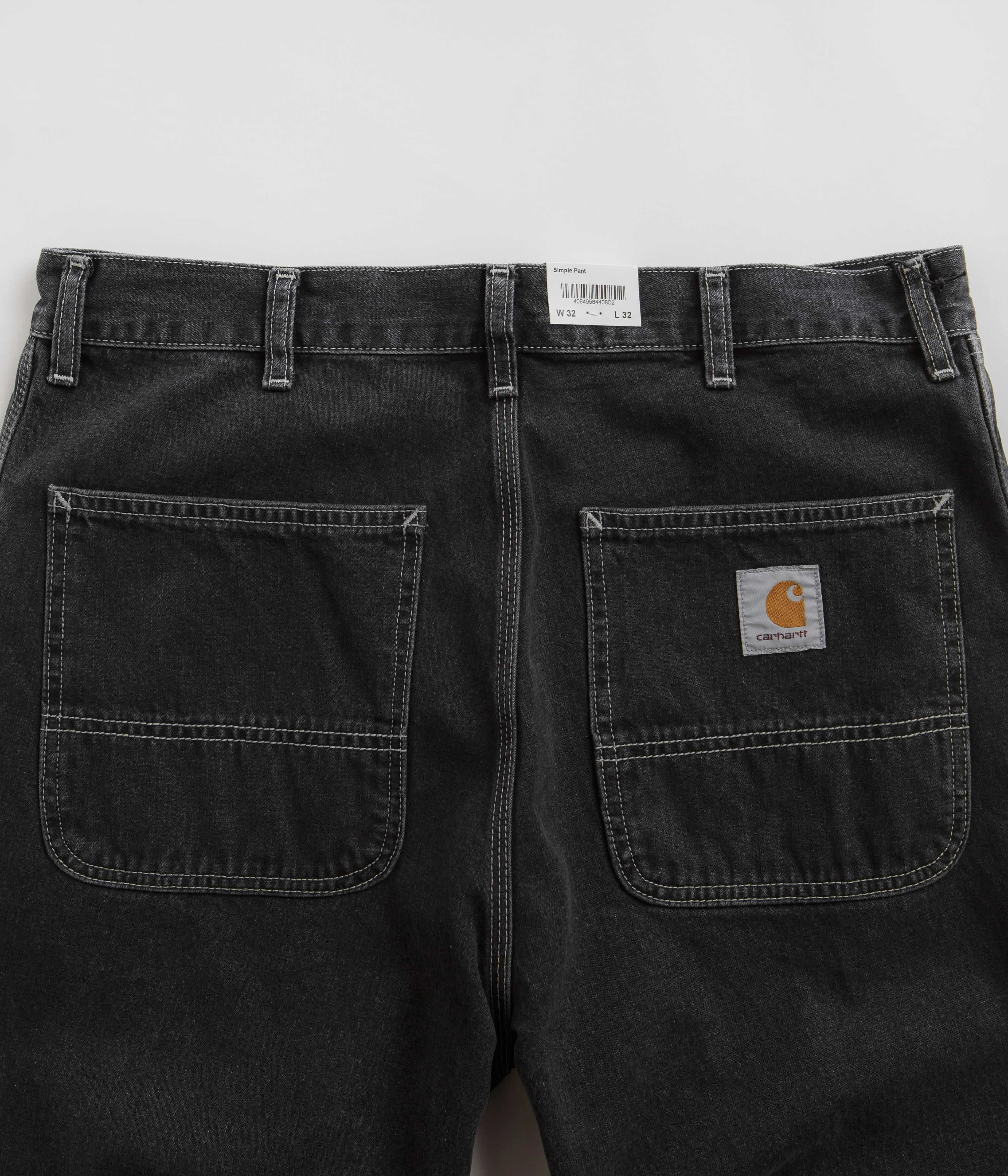 Carhartt Simple Pants - Heavy Stone Washed Black