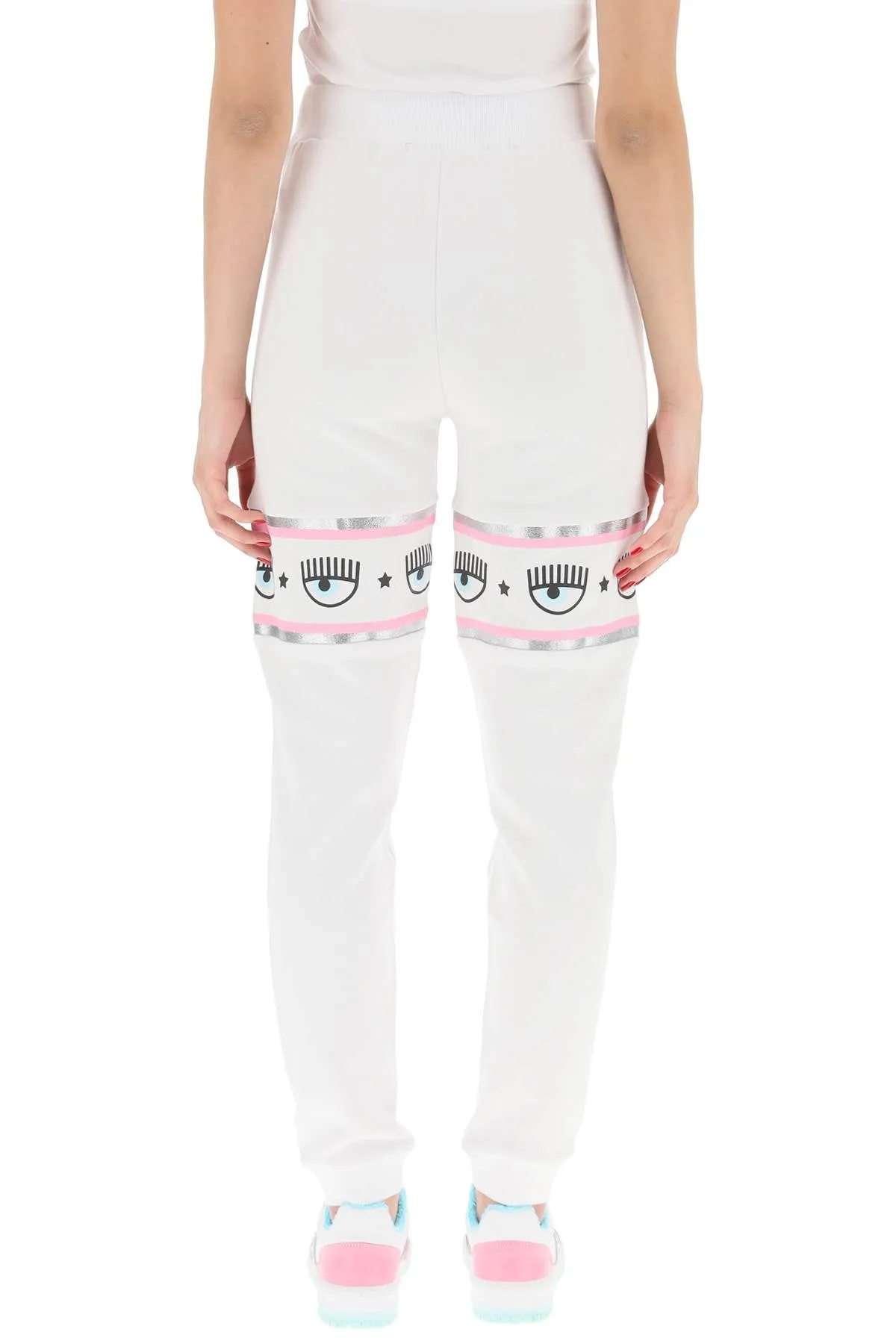 Chiara Ferragni Eyelike Panelled Drawstring Track Pants