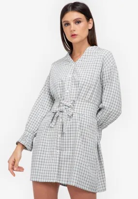 CLARA PLAID DRESS