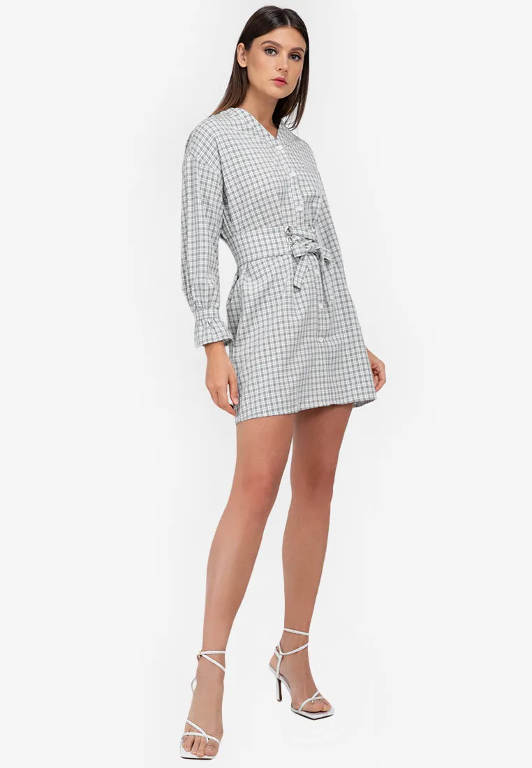 CLARA PLAID DRESS