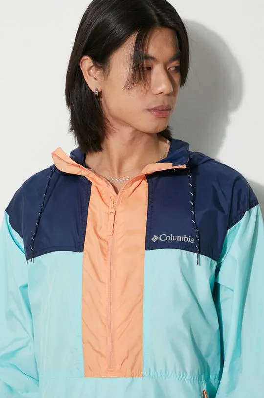 Columbia windbreaker Flash Challenger turquoise color 1988723