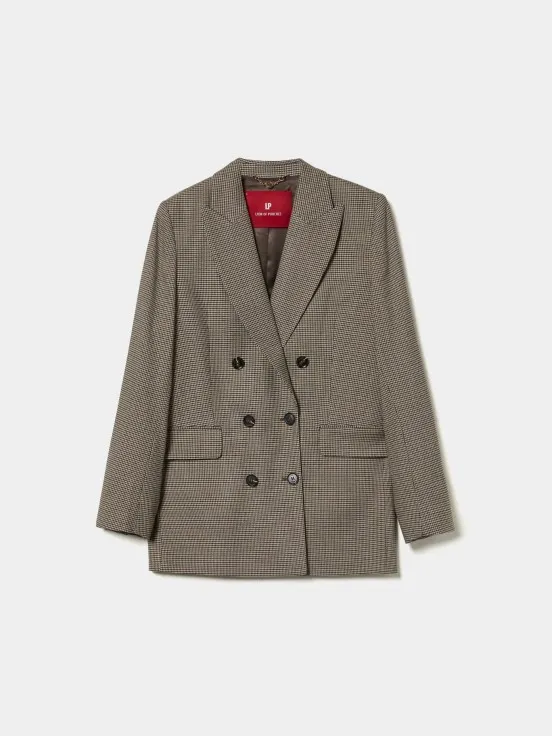 Double-breasted blazer with pockets