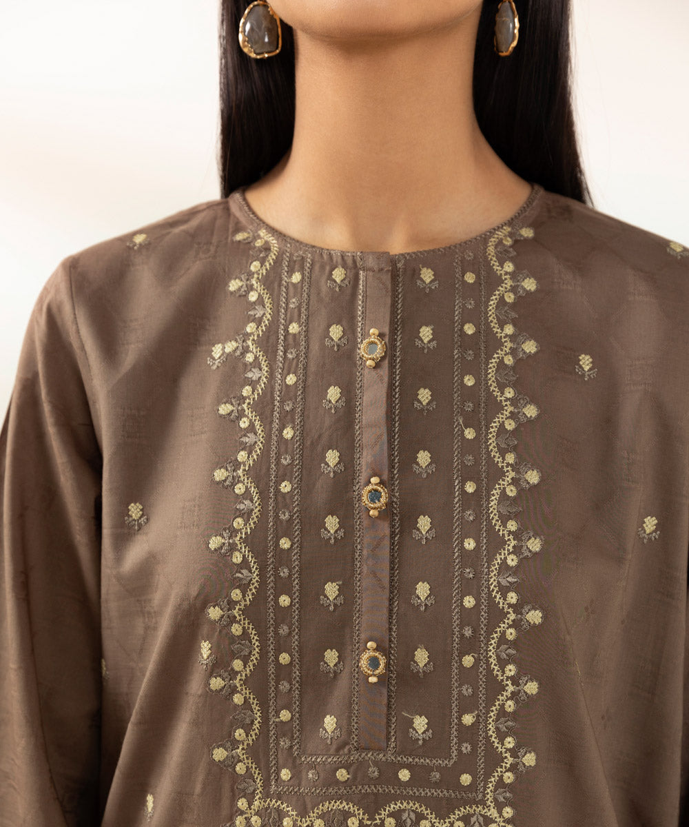 Embroidered Jacquard Shirt