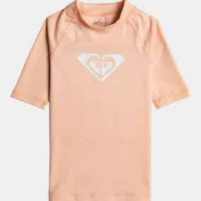 Girls Whole Hearted Short Sleeve Rashguard