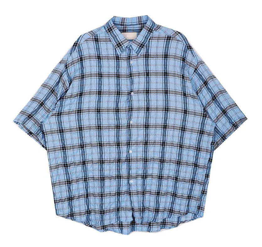 HOLY IN CODE  |Other Plaid Patterns Casual Style Unisex Street Style Cotton