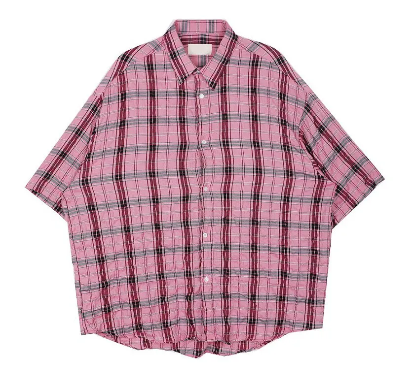 HOLY IN CODE  |Other Plaid Patterns Casual Style Unisex Street Style Cotton