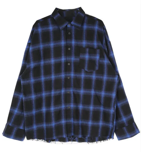 HOLY IN CODE  |Other Plaid Patterns Unisex Street Style Long Sleeves Cotton