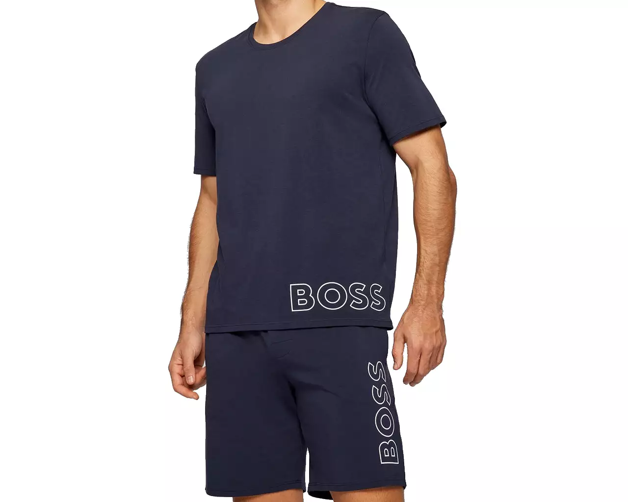 Hugo Boss Identity 50465555 T-Shirt Shorts Set Blue