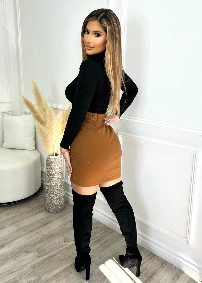 Just Like That Skirt Mocha