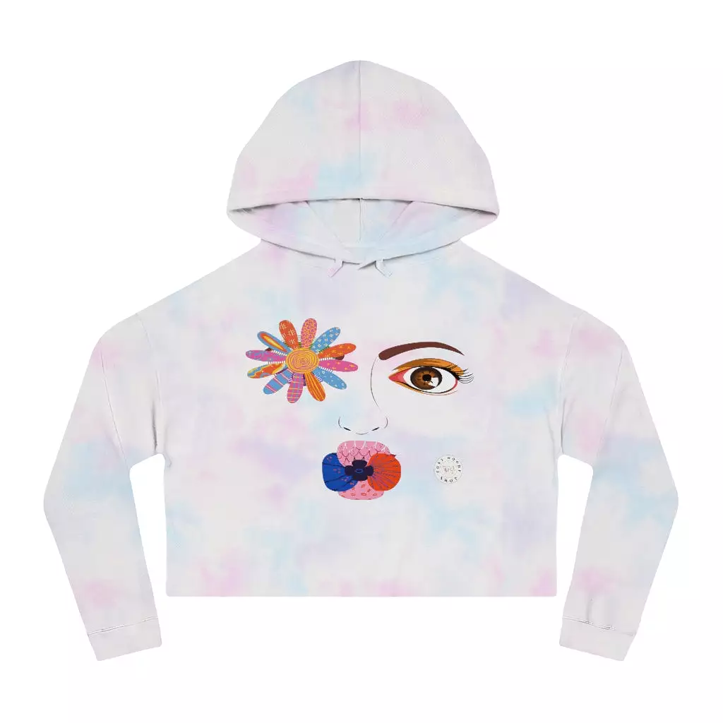 Kiss Me Petunia Cropped Hoodie