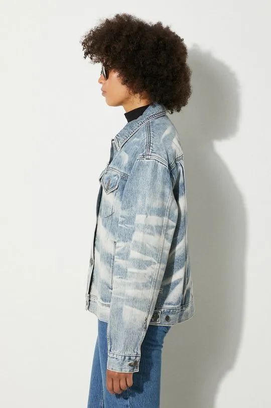 KSUBI denim jacket women's blue color