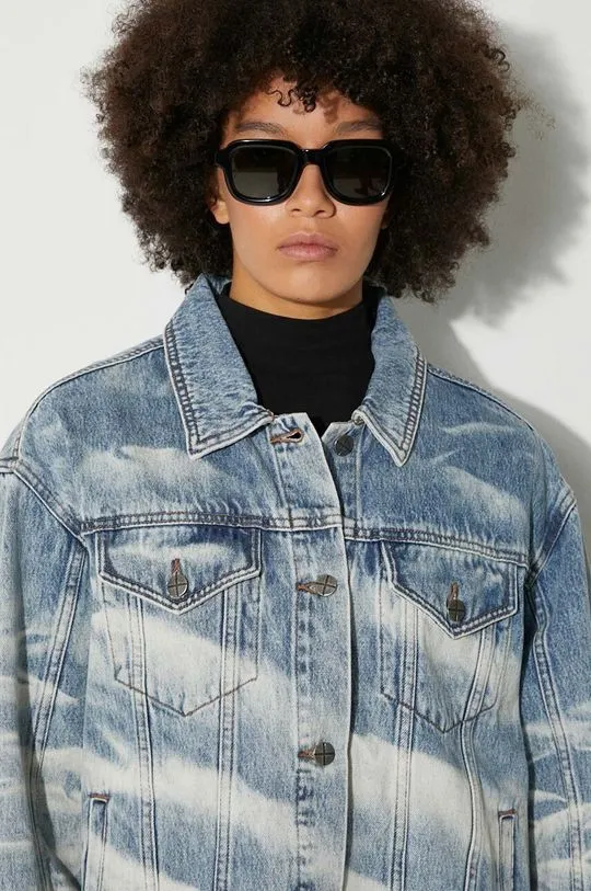 KSUBI denim jacket women's blue color