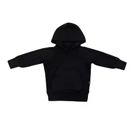 Kyte Baby Ribbed Hoodie in Midnight