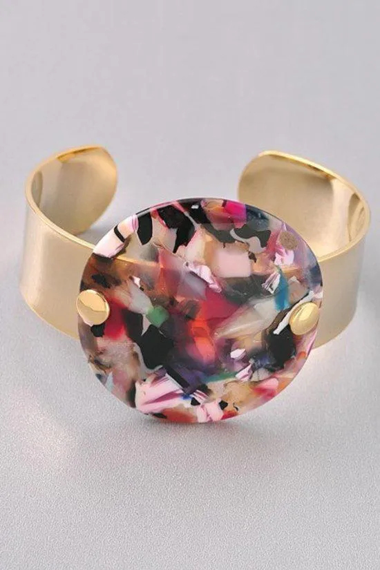 Multi Color Handmade Acrylic Bracelet