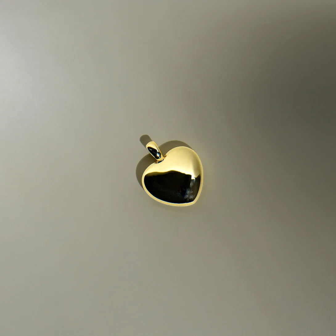 My Full Heart 9K Yellow Gold Puffy Heart Pendant