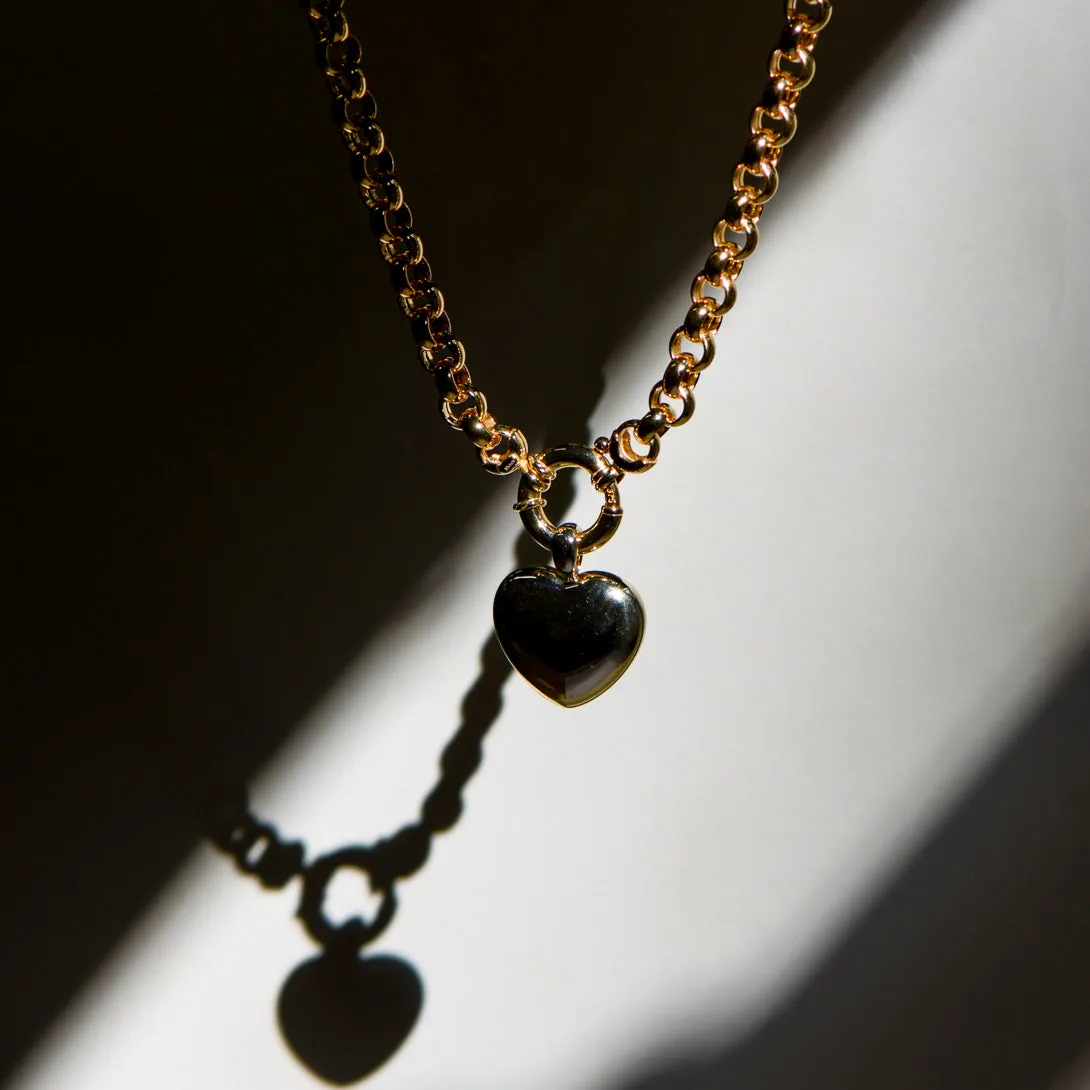 My Full Heart 9K Yellow Gold Puffy Heart Pendant