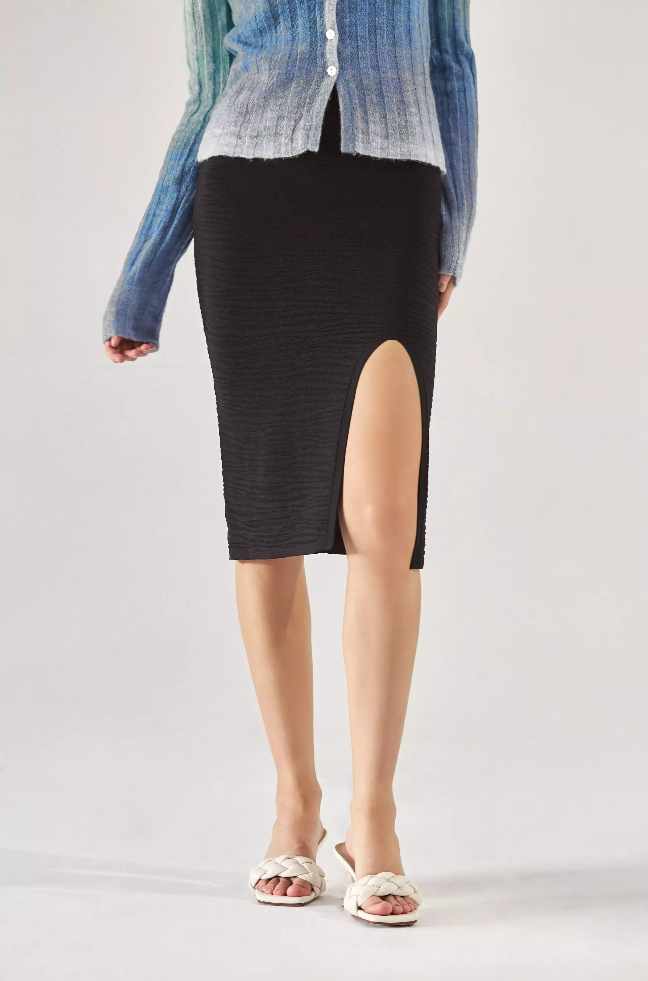 Never the same elastic knit skirt