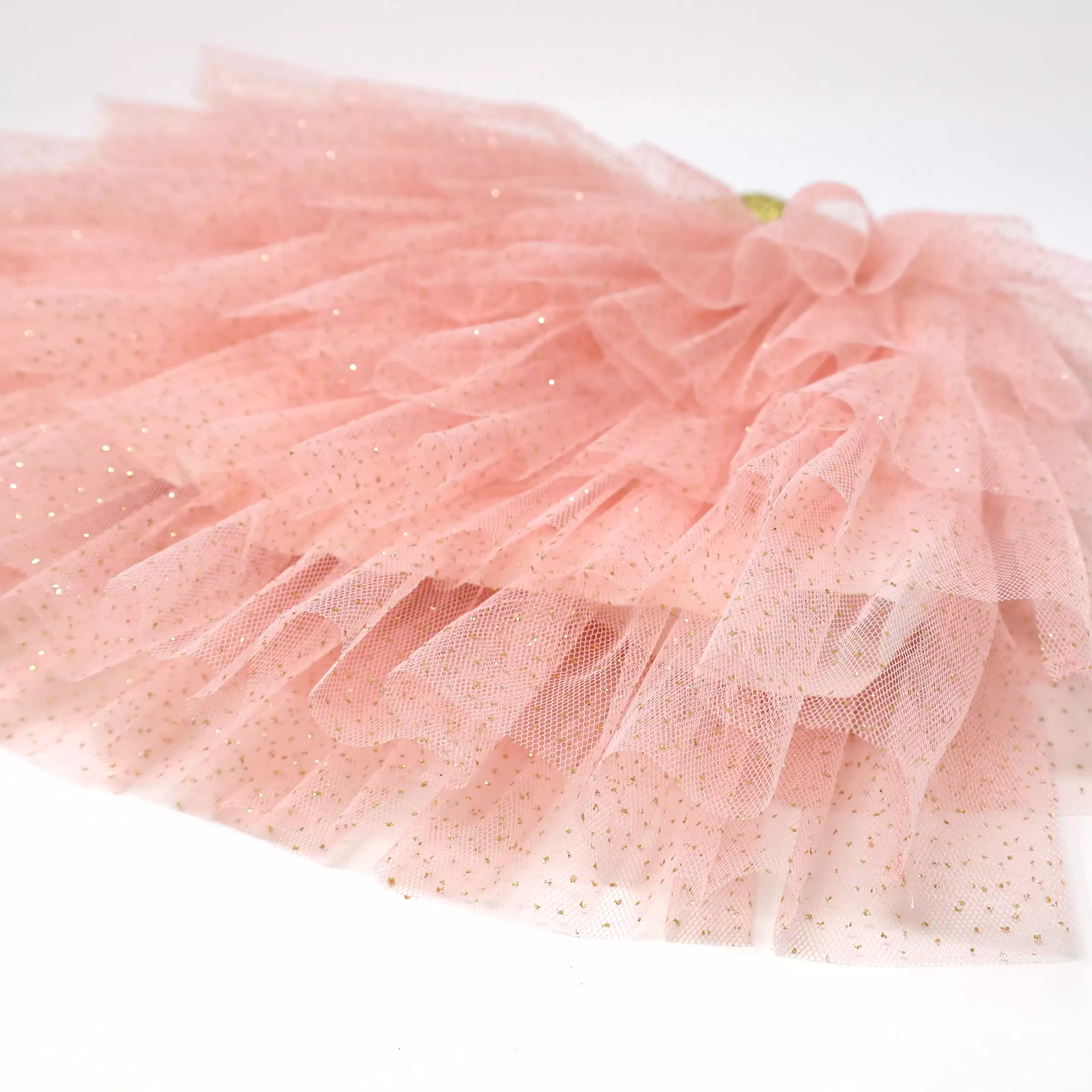 oh baby! Gold Band Layered Frill Tutu Skirt - Pale Pink