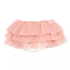 oh baby! Layered Frill Tutu Tushie - Pale Pink/Gold