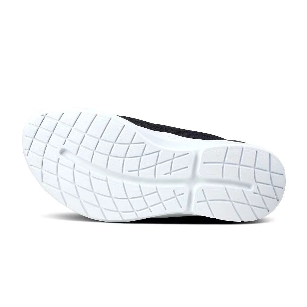 Oofos Men's OOmg Sport LS Low Shoe - White & Black