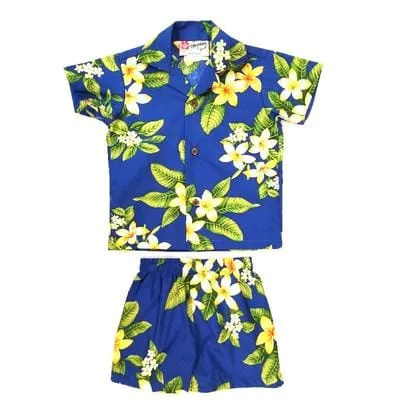 Orchid Plumeria Boys Cabana Set