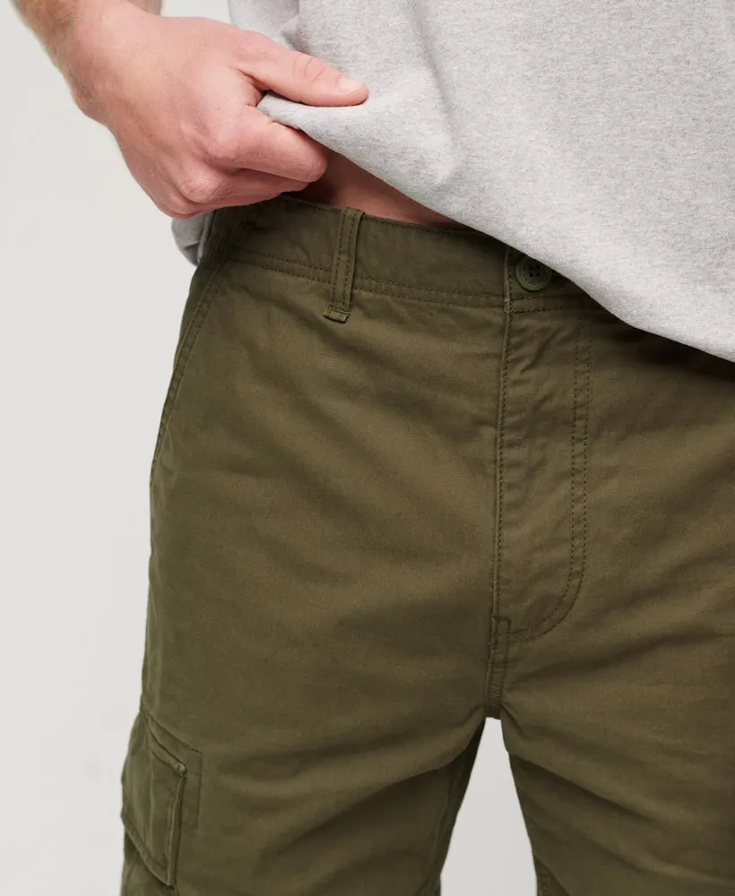 Organic Cotton Baggy Cargo Pants | Drab Olive Green