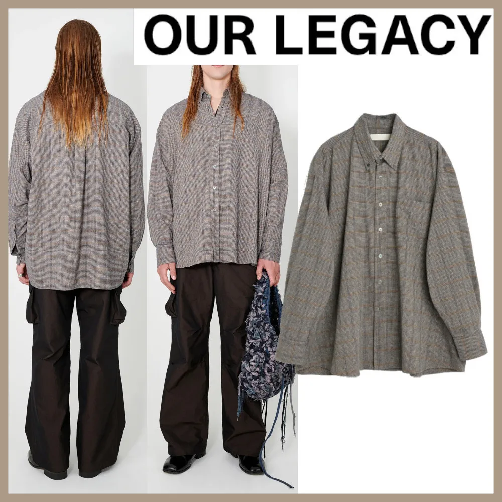 OUR LEGACY  |Other Plaid Patterns Unisex Blended Fabrics Street Style