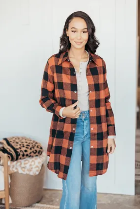 Pumpkin Patch Plaid Shacket