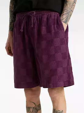 Range Checkerboard Cord Loose Shorts