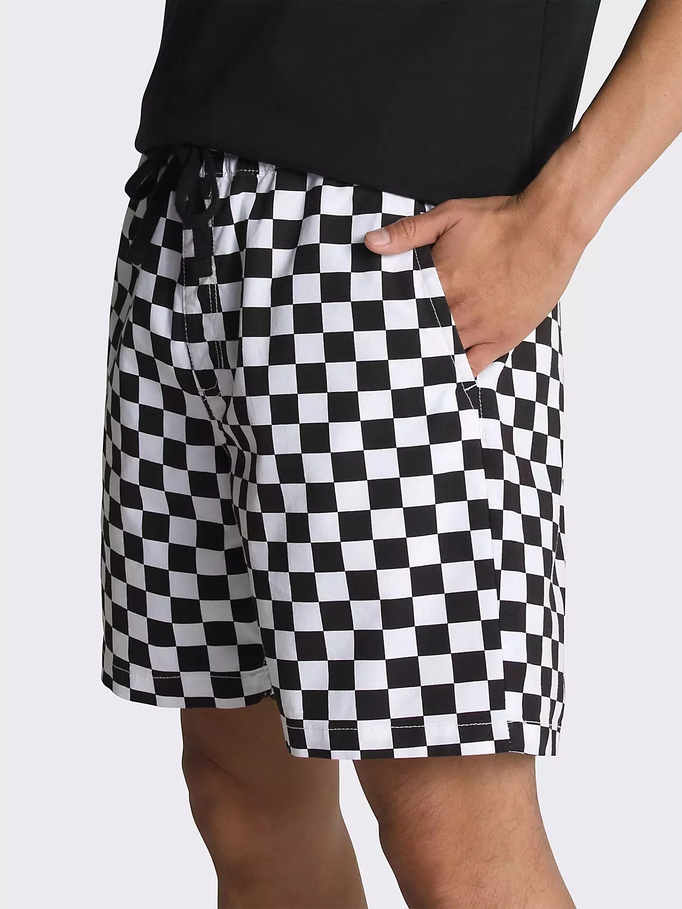 Range Relaxed Elastic Checkerboard Shorts