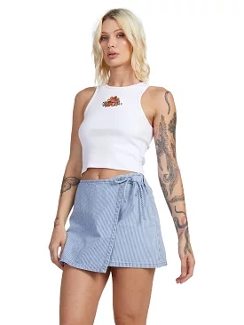 RVCA Ladies Wrapped Mini Skirt