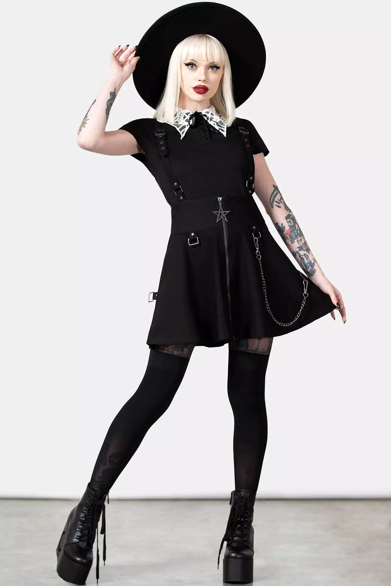 Study Hell Suspender Skirt [B] Resurrect