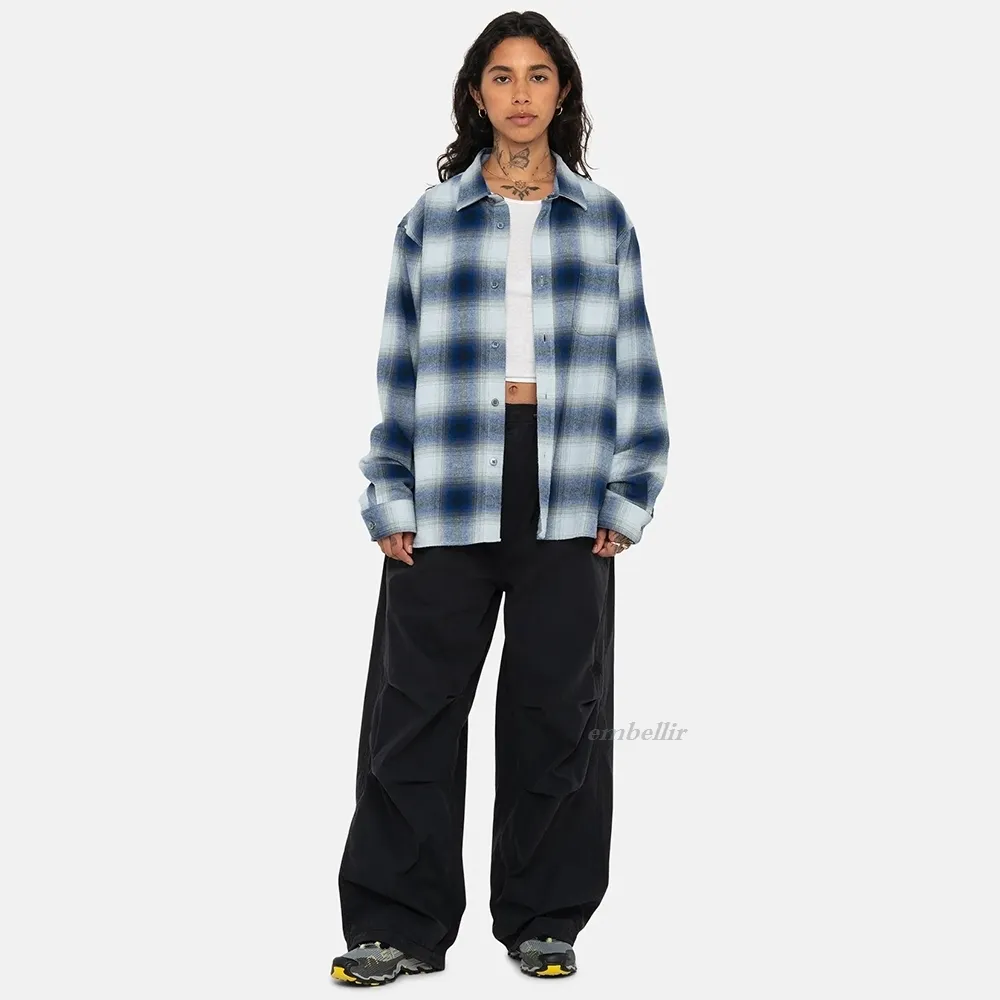 STUSSY  |Other Plaid Patterns Unisex Street Style Cotton Skater Style